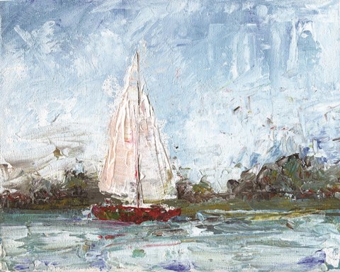 Framed Here We Go a Sailing Print