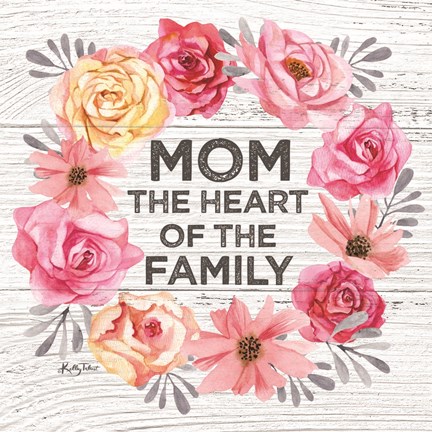 Framed Mom - the Heart of the Family Print
