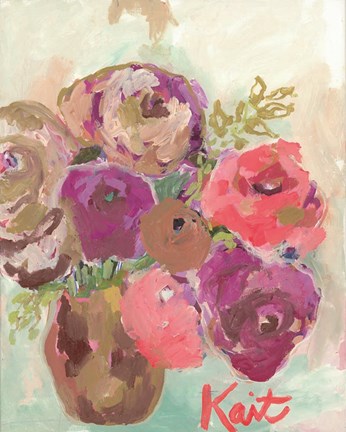 Framed Heart Healing Flowers Print