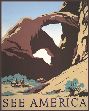 Framed See America Print