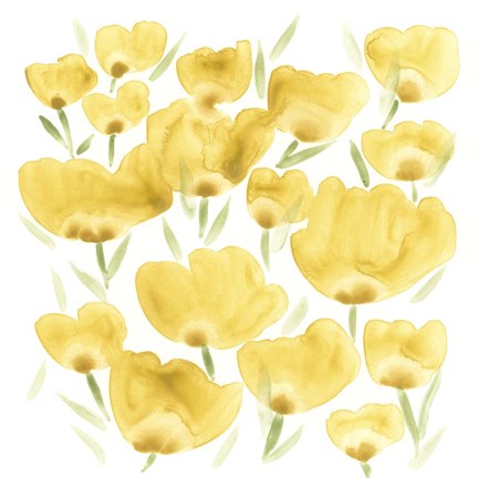 Framed Sunny Meadow I Print