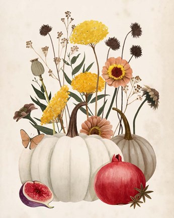 Framed Fall Botanicals II Print