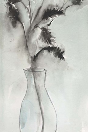 Framed Soft Ferns II Print