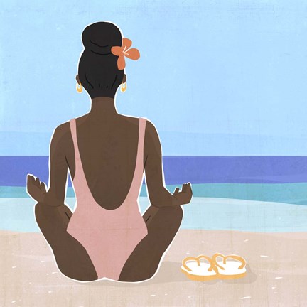 Framed Ocean Gaze I Print