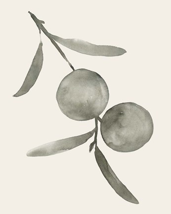 Framed Twilight Oranges III Print