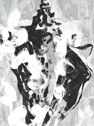 Framed Ocean Inkblot I Print