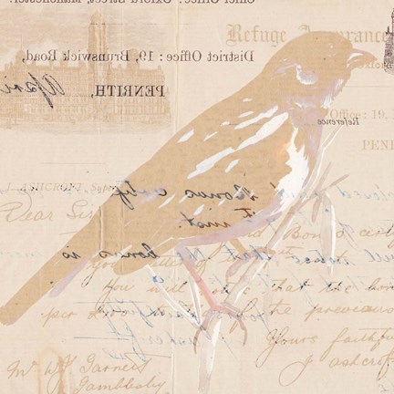 Framed Antique Pages II Print