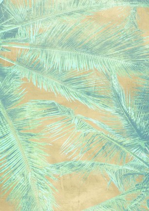 Framed Tropical Leaves I Print