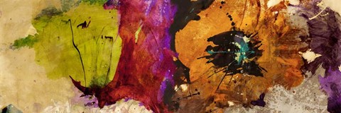 Framed Floating Flowers I Print