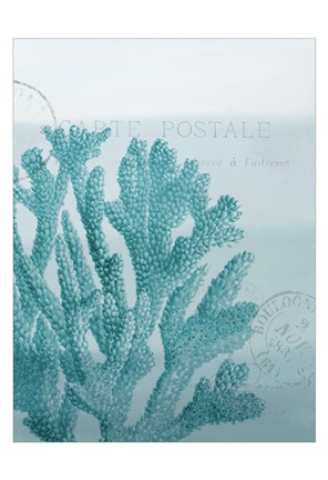 Framed Seaside Card 1 v2 Print
