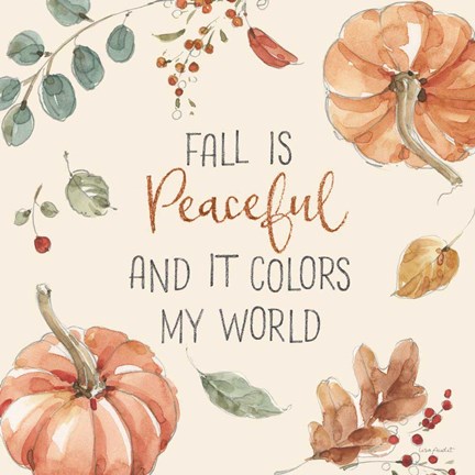 Framed Autumn Feel III Print