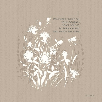 Framed Au Naturel VII on Beige Print