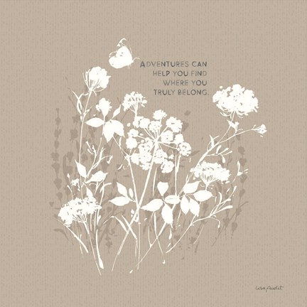 Framed Au Naturel IX on Beige Print