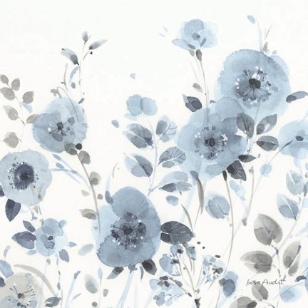 Framed Dancing Flowers IV Print