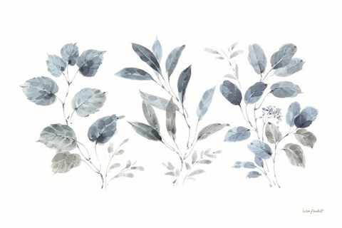 Framed Dancing Leaves I Print