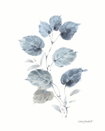 Framed Dancing Leaves V Print