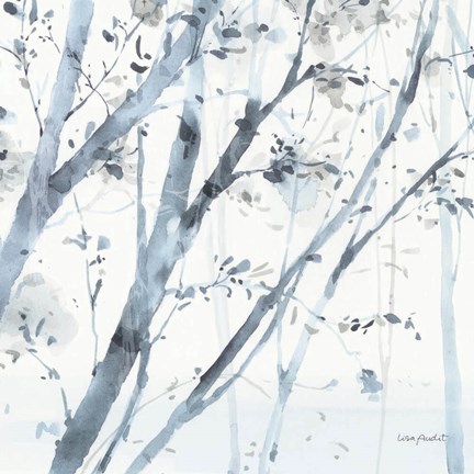 Framed Dancing Leaves IX Print