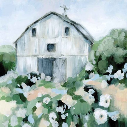 Framed Summer Barn Print
