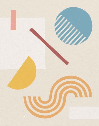 Framed Shapely Serenity II Print