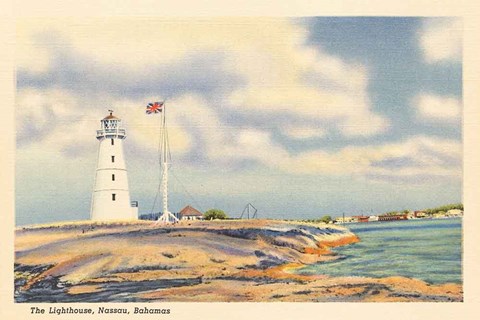 Framed Nassau Lighthouse Print