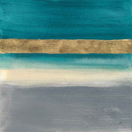 Framed Gold Emerald II Print