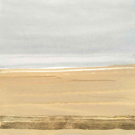 Framed Gold Strips III Print