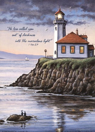 Framed His Marvelous Light Print