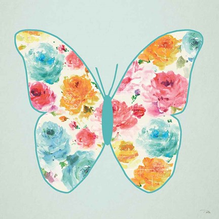 Framed Rose Sorbet VI Print