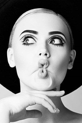 Framed Fish Face Glamour Print