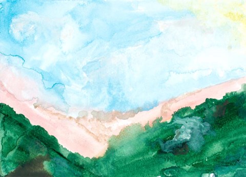 Framed Washed Landscape Print