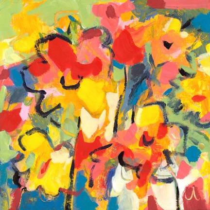 Framed Saturated Florals Print