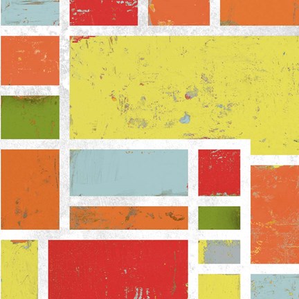 Framed Bright Retro Lofts I Print