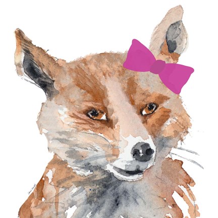 Framed Foxy Lady Square Print