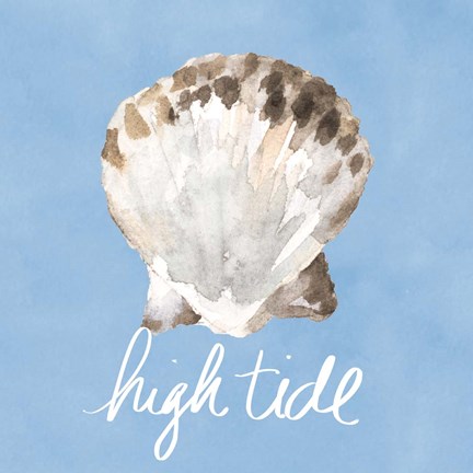 Framed High Tide Shell Print