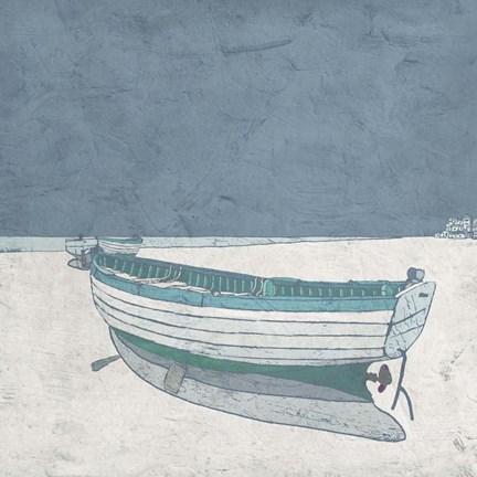 Framed Docked Ashore I Print