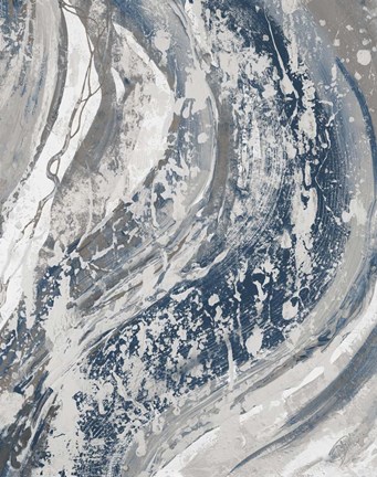 Framed Blue Wave Print