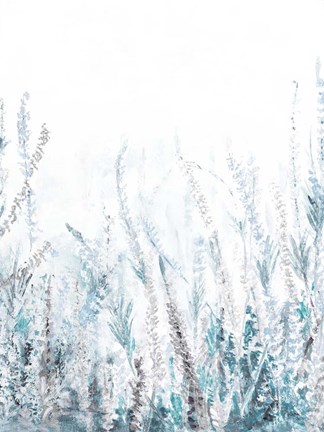 Framed Light Lavender Floral Garden Print