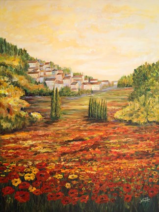 Framed Tuscany Scene Print