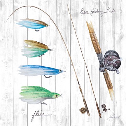 Framed Bait and Tackle I Print