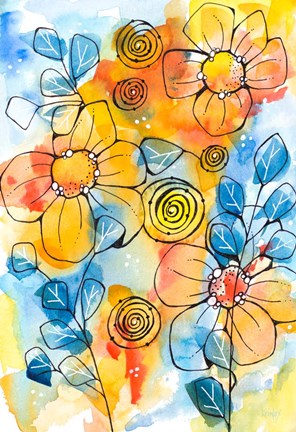 Framed Warm and Cool Summer Print