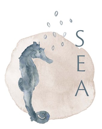Framed Sea Seahorse Print