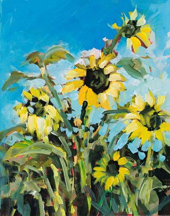 Framed Sunflowers Print