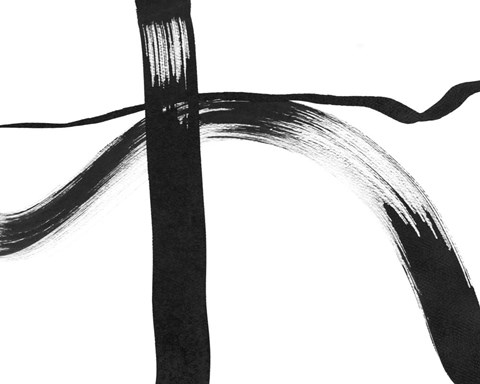 Framed Drip in Silence I Print