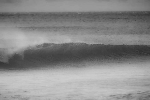 Framed Curling Lip BW Print