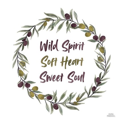 Framed Olive Grove I Print