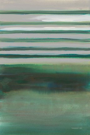 Framed Study in Green II Print