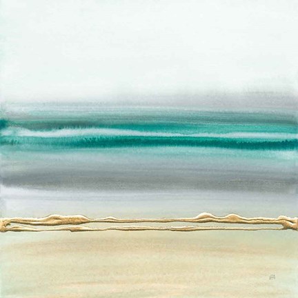 Framed Linear Emerald II Print