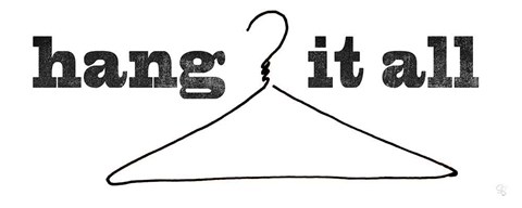 Framed Hang it All Print