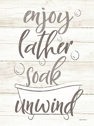 Framed Time in the Tub Print