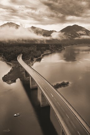 Framed This way to the Mountains Print